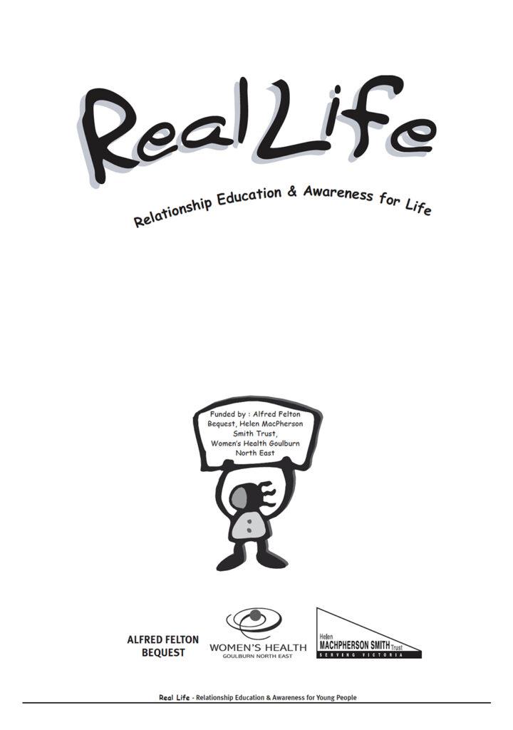 The front page of the REAL Life report