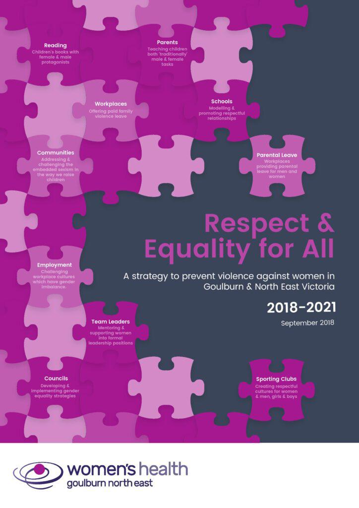 The front cover of the Respect and Equality for All strategy 2018-2021